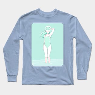 bathing in the turquoise world Long Sleeve T-Shirt